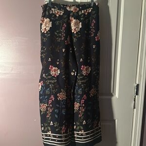 Maurice Floral Print Palazzo pants SzL New